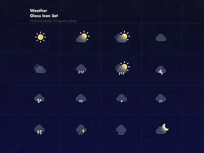 Weather Glass Icon Set glassy icon icon weather icon