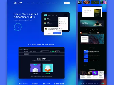 Crypto NFT Landing page Homepage shopif web design webflow website layout weebly