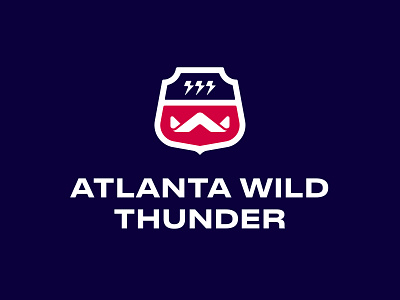 Atlanta Wild Thunder aw brand designer branding graphic designer hockey hockey team letter logo logo logo designer logo for sale logo maker monogram shield sport stock logos thunder