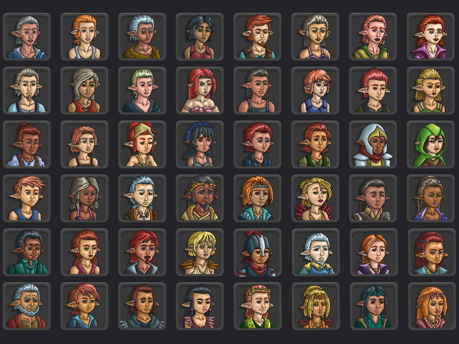 Free Halfling Avatars By 2D Game Assets On Dribbble