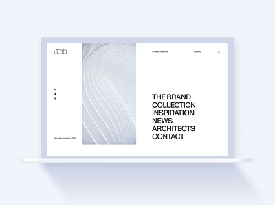 Fullscreen Menu design graphic design typography ui ux