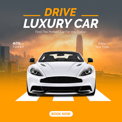 LUXURY CAR ( Social media post ) 50 off adobe illustrator adobe photoshop advertisement branding car design discount graphic design illustration instagram luxury motion graphics posts