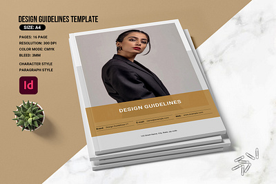 Design Guidelines / Brand Manual brand guideline brand manual brand proposal brand style branding brochure design layout presentation style guide