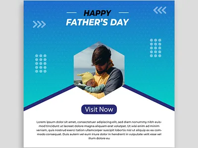 Father's day social media post banner Design branding corporate design creative design design graphic design illustration print ui