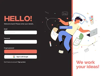 Just finished my first design for #dailyui #001 branding daily ui design identity minimal ui