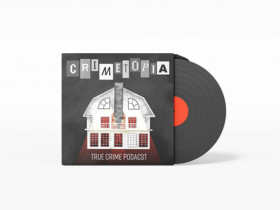 Podcast Cover - Crimetopia True Crime Podcast adobe photoshop album cover design digital illustration illustration podcast cover true crime