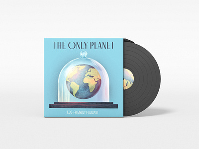 Podcast Cover - the Only Planet adobe photoshop album cover design digital illustration eco friendly ecology graphic design illustration podcast cover