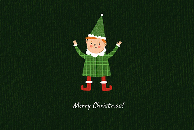 Happy Christmas elf 🧝‍♂️ 2023 branding chinese christmas design elf flat illustration vector