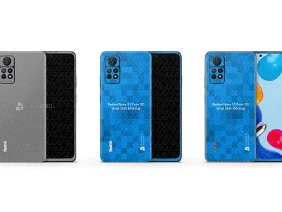 Redmi Note 11 Pro+ 5G PSD skin mockup template by VecRas mockuptemplate