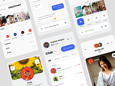 Chatinc - Chat Mobile App app app design call chat chat app chatting clean community group group chat message message app mobile mobile app mobile design online ui video call whatsapp