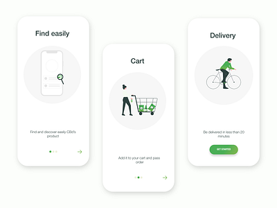DailyUI 023 - Onboarding app cbd dailyui design illustration mobile onboarding ui