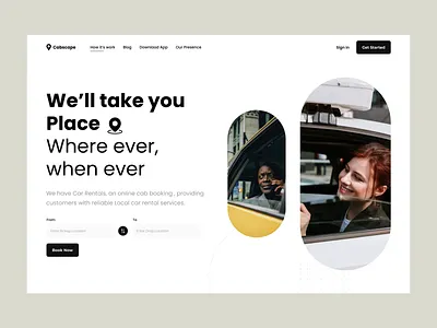Cabscape - Taxi Booking Solution appdesign branding cabbooking illustration landingpagedesign logo minimal ondemandtaxi rental ride taxiapp transport typography ui ux web