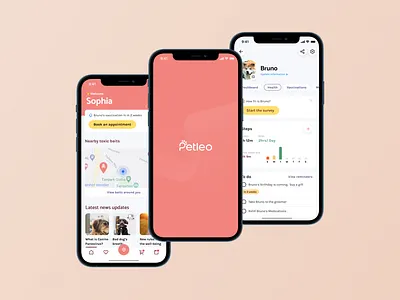Petleo animal animal care app case study design health illustration medical mobile app pet pet care petshop ui ux veterinarian