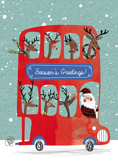 Christmas Greeting Cards art licensing christmas christmas design design digital illustration graphic design greeting cards illustration