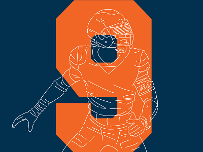 #9 Bear Brisker bears branding chicago chicago bears design football illustration logo nfl numbers typography