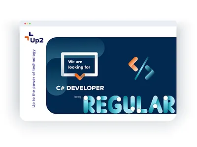 Creative Job Offer Header & Custom Drawn Letters branding design illustration typography uidesign uiux vector web webdesign