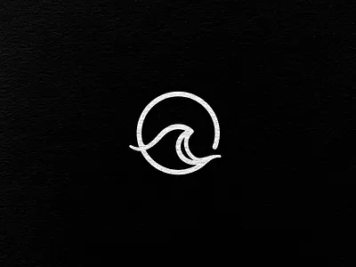 summer evening on the beach icondesign logodesign logodesigner minimaldesign minimalicondesign minimalism ocean simpledesign sunset surfing waves