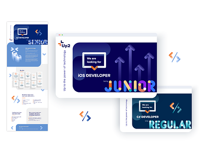 Creative Job Offer Design for Up2 Technology LTD branding design graphic graphic design illustration typography ui uiux ux vector web webdesign