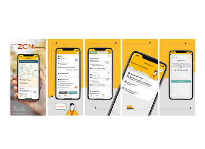 ZCN App/Play Store Screenshot Designs branding design graphic design illustration mobile mobiledesign typography ui uiux userinterface ux vector