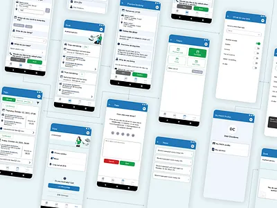 ZCN Vervoer Mobile Screens Design branding design graphic mobile mobiledesign typography ui ux