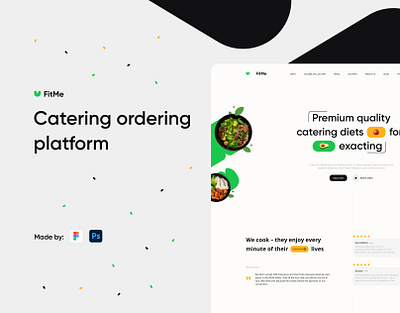 Catering platform - Free Figma symu ui ux web webdesign