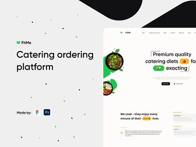 Catering platform - Free Figma symu ui ux web webdesign