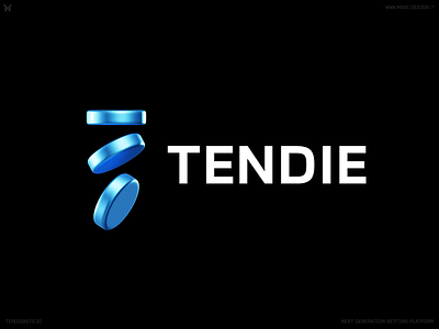 Tendie - Betting Platform 3d 3d logo animation branding coin crypto identity logo logotype maserekt monogram symbol tendie wordmark