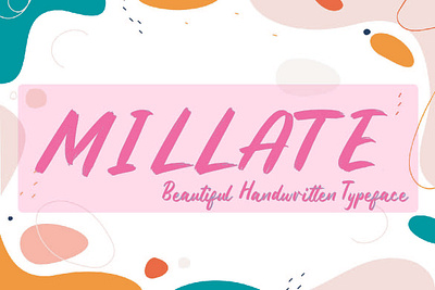 Millate Typeface branding design displayfont font graphic design illustration logo typography ui vector