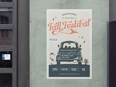 Fall Festival design event illustration poster print