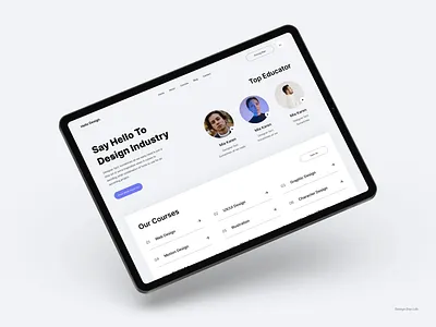 Web UI Design for Personal Portfolio... branding design freelance designer freelancer ui ui design user interface design ux visual design web website