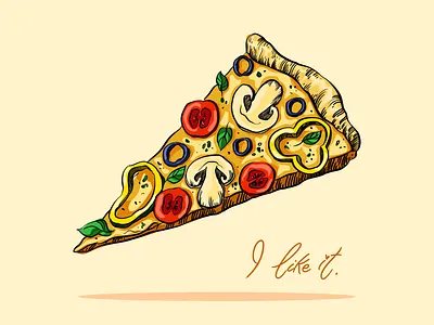 Vector Pizza adobe adobe illustrator affinity affinity designer create design draw food illustration ipad lettering pizza sketch sketching ui vector
