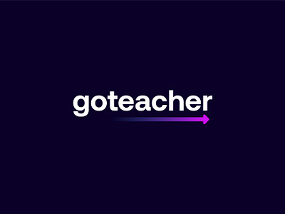 Goteacher ongoing logo design for a AI software ai artificial intelligence brand identity branding designer futuristic gradient icon illustration logo logo design logodesign mark minimal modern simple software symbol vector wordmark