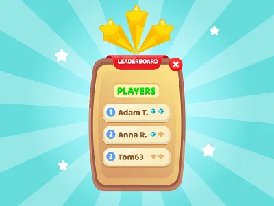 Leaderboard adobe illustrator design flat flatdesign graphic design illustration illustrator leaderboard ui vector