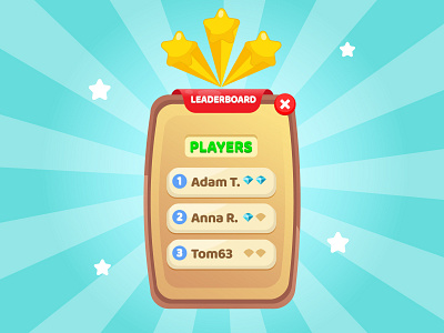 Leaderboard adobe illustrator design flat flatdesign graphic design illustration illustrator leaderboard ui vector