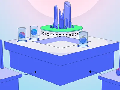 Future City Redux 3d city future illustration