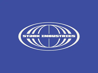 Retro Stark Industries Logo 50s 60s 70s 80s avengers branding globe glyph lettering logo marvel tech techno tony stark typography vintage