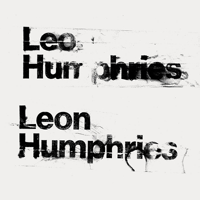 Leon type 90s design gritty grunge handmade print raygun swiss grit