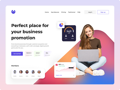Landing Page dailyui landingpage design landingpage ui