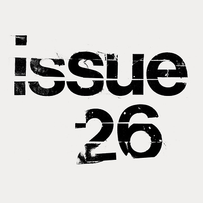 issue 26 type 90s design gritty grunge handmade print raygun swiss grit