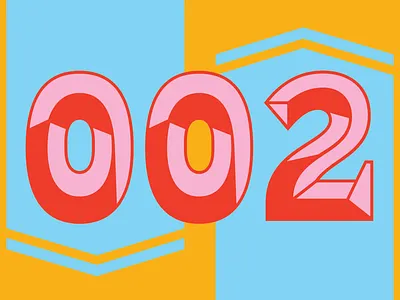 Newsletter updates! 3d collage colorful colors font illustration lettering news newsletter numbers two type type design type du nord typography update zero