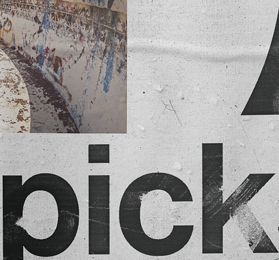 picks detail 90s design gritty grunge handmade print raygun swiss grit