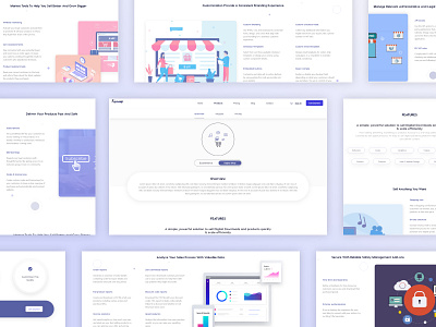 Digital Shop - Landing Page branding design illustration landing page logo ui uxui design vector web design web development