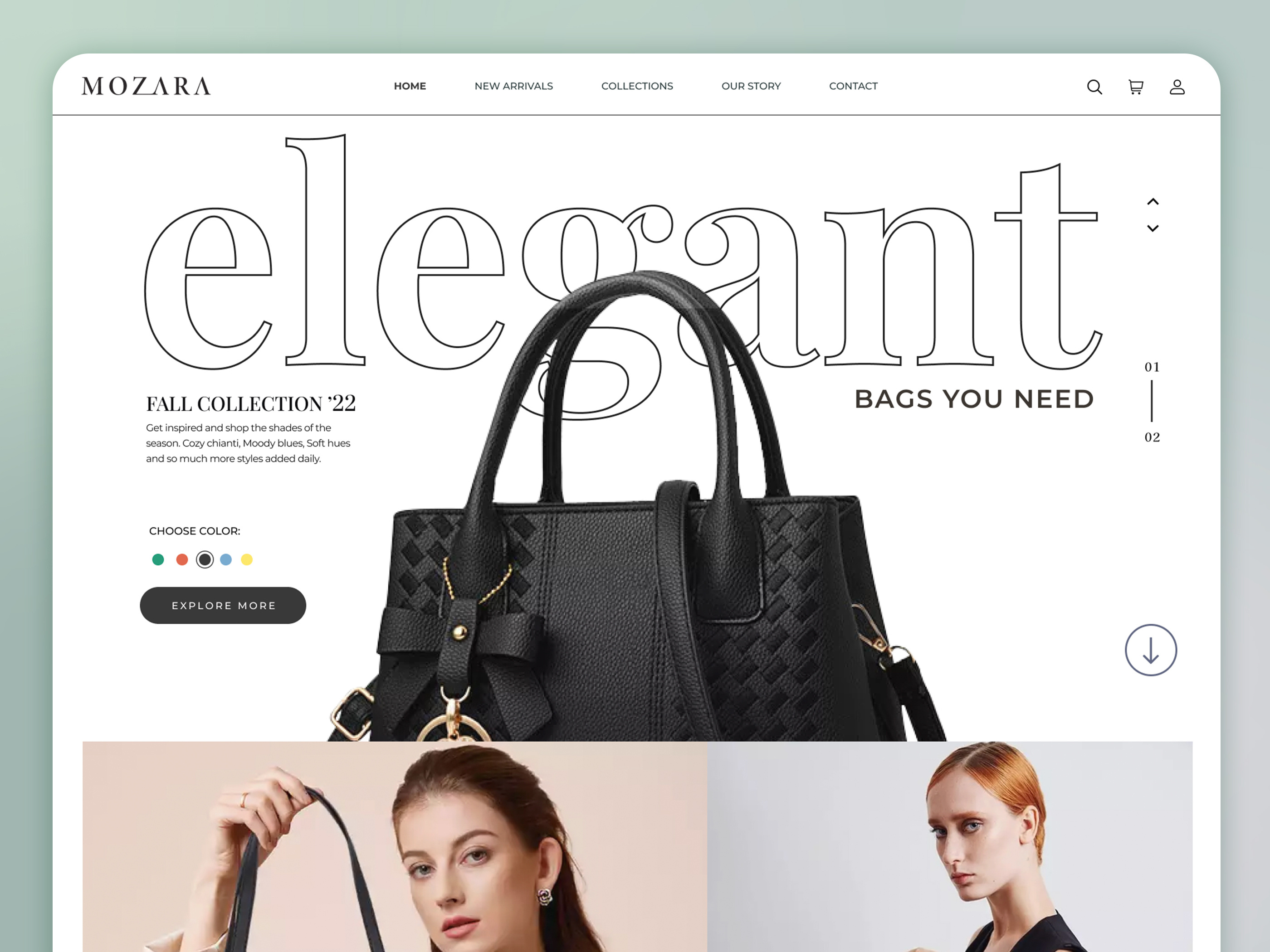 Example of Shopify Fashion Themes Product Design