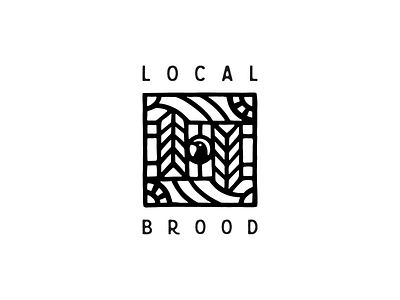 The Local Brood - 'Nested Prairie' Logo Concept branding design illustration logo