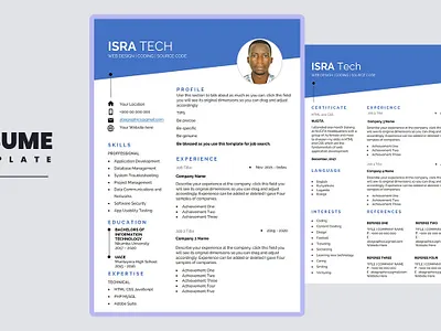 Job Resume/CV Template 2022 cv cv template job cv job resume resume resume template template