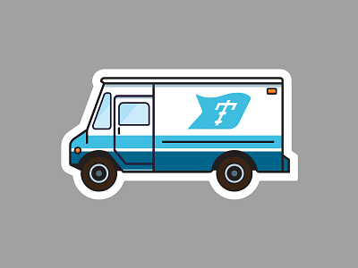 Tastytruck cake illustration illustrator pastry philadelphia pie tastykake truck vector