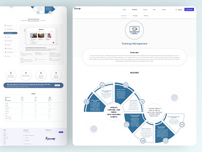 Training Management - Landing Page branding design illustration landing page logo ui uxui design vector web design web development