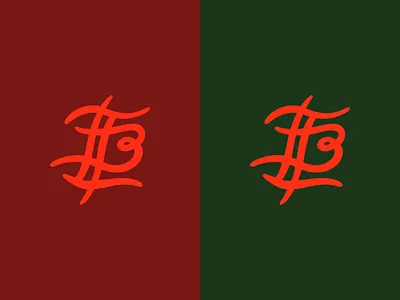 The Local Brood - Heritage Monogram Concept Color Exploration branding design illustration logo