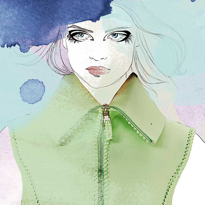 Givenchy branding collage color design drawing fashion illustration illustrator