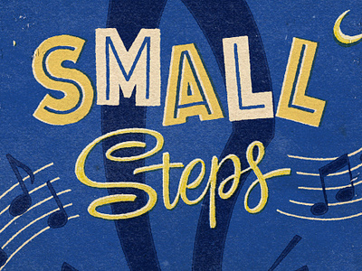 Small Steps Jazz Club 50s jazz jazz club lettering matchbook matchbox mid century vintage